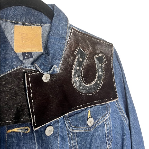 Custom Made Cowhide Denim Jacket - Picture 4 of 6
